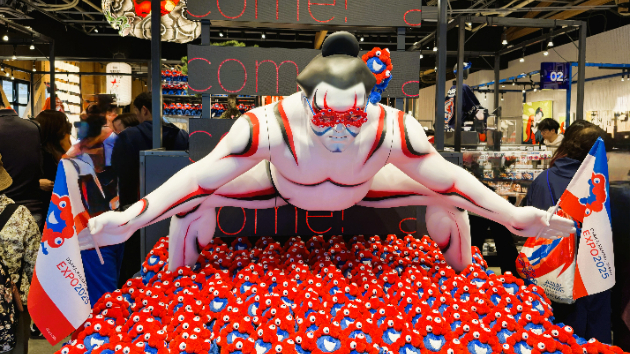 関西万博　大阪シティバス　ベスト赤青２枚セット 大阪・関西万博 2025 大阪・関西万博デザイン ミニタオル ハンカチ